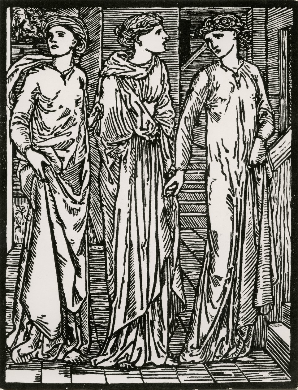 Prima Visita delle Sorelle da Edward Coley (after) Burne Jones
