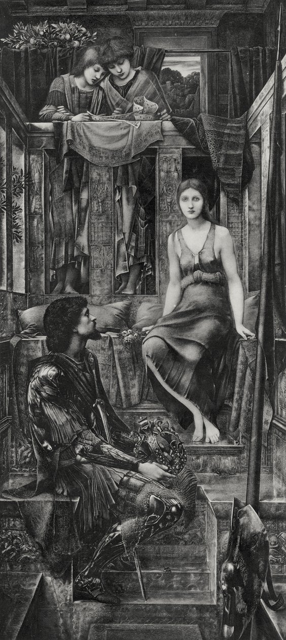 Re Cophetua e la mendicante da Edward Coley (after) Burne Jones