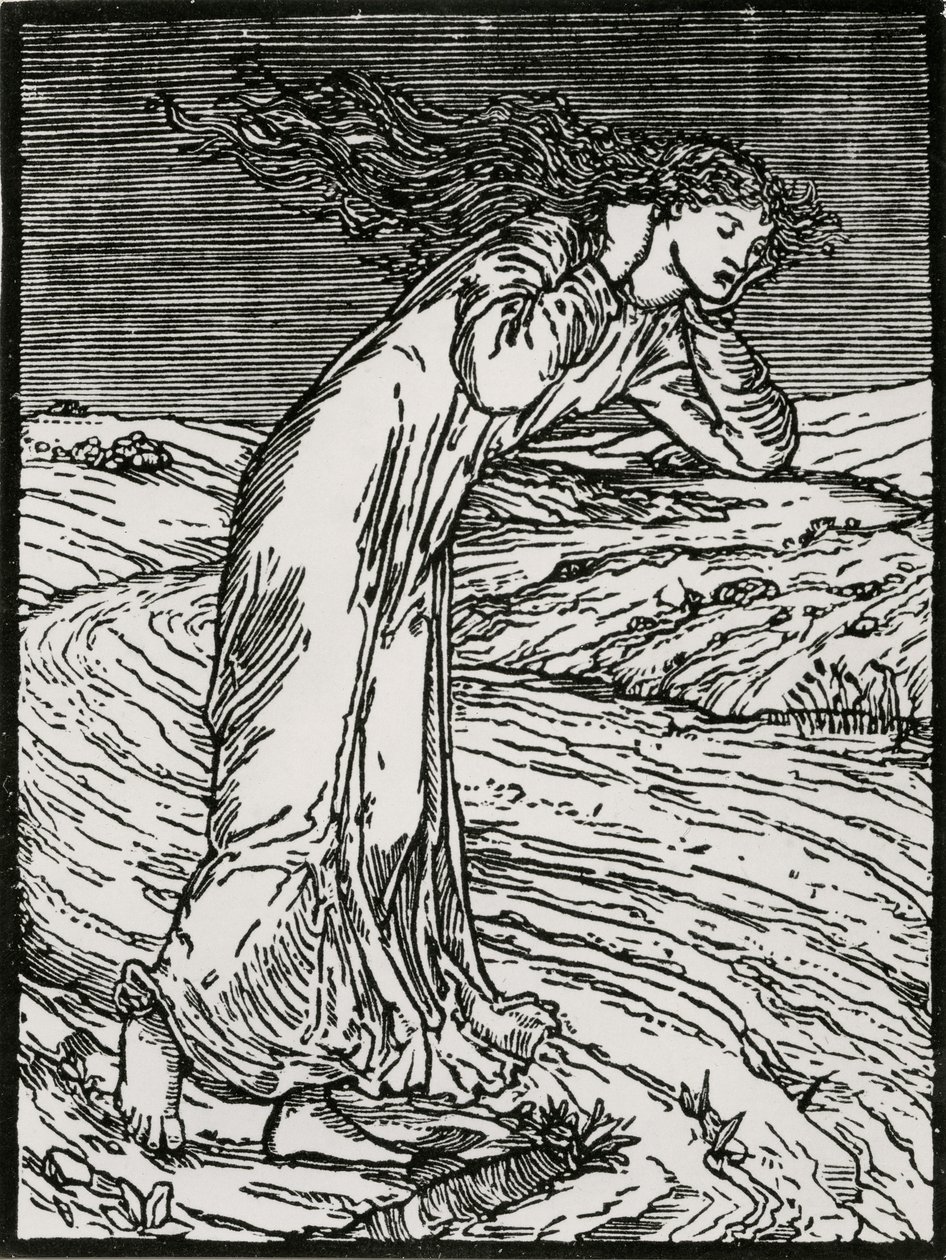 Psiche si getta nel fiume da Edward Coley (after) Burne Jones