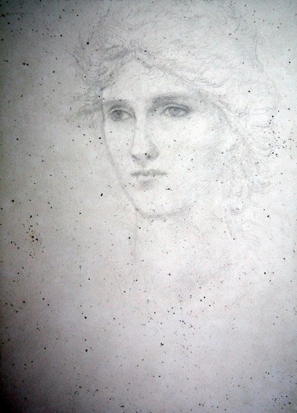 Studio della testa - Bessie Keane da Edward Coley Burne Jones