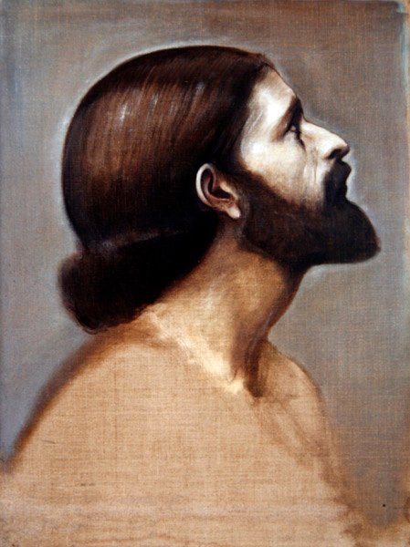 Ritratto della Testa del Re Cophetua, c.1883-84 da Edward Coley Burne Jones