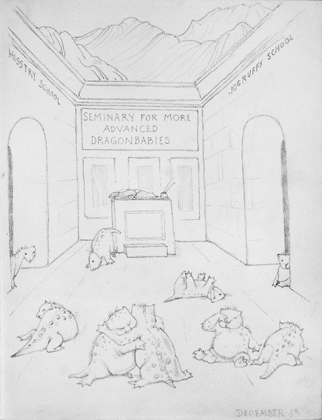 Seminario per draghi da Edward Coley Burne Jones