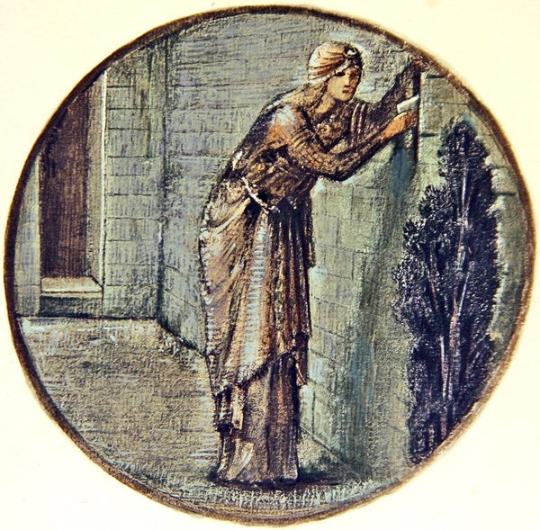 Il Libro dei Fiori: XXIV. Incontro al Muro da Edward Coley Burne Jones
