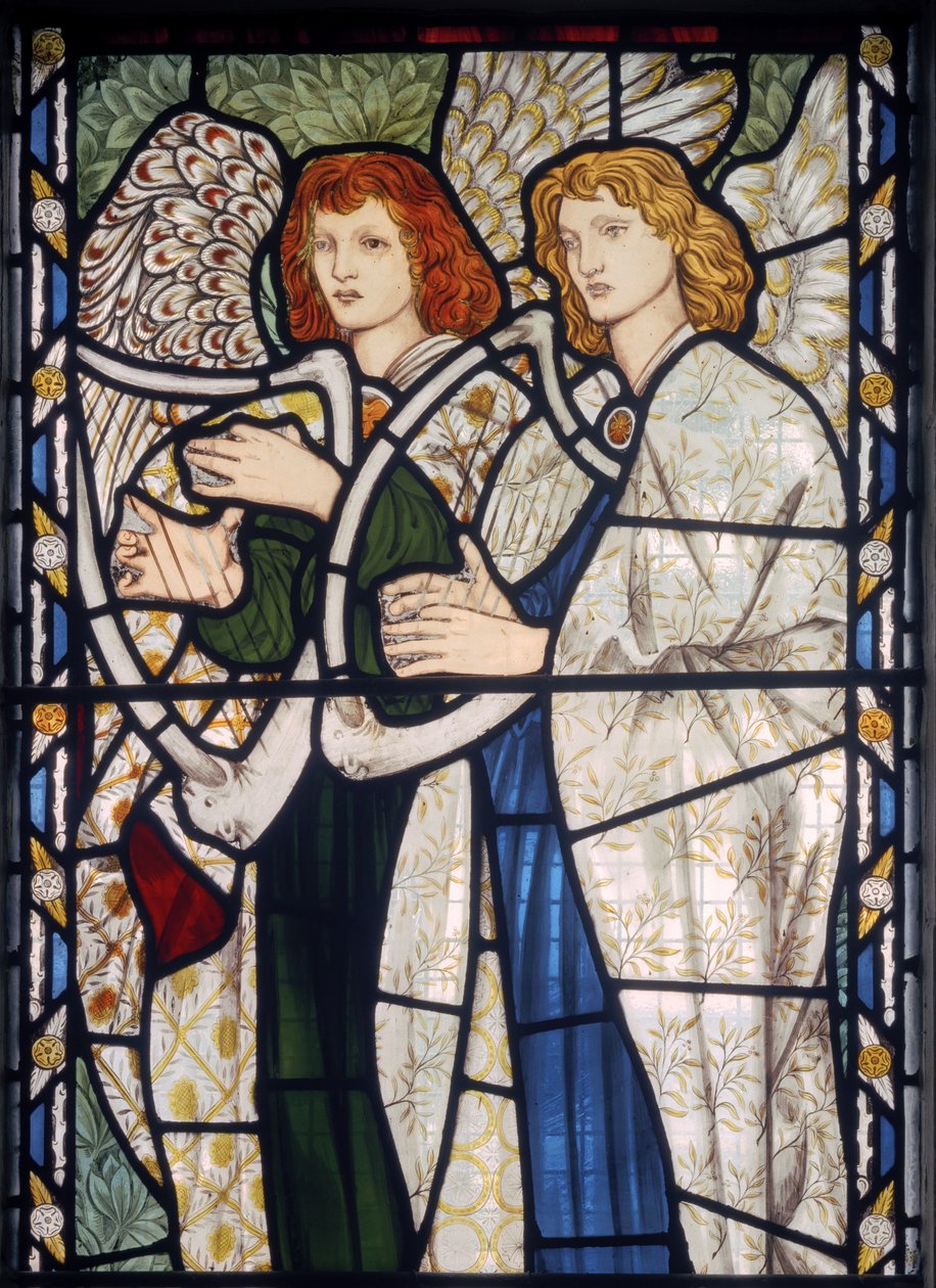 Angeli che Suonano Arpe, 1866 da Edward Burne Jones
