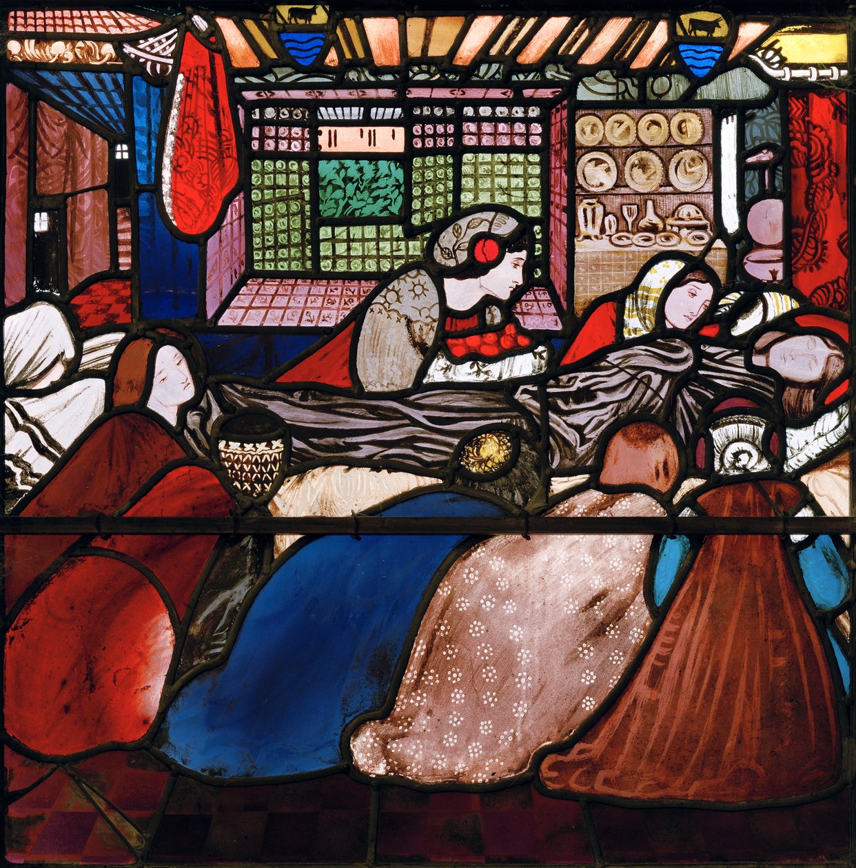 Morte di Santa Frideswide, 1859 da Edward Burne Jones