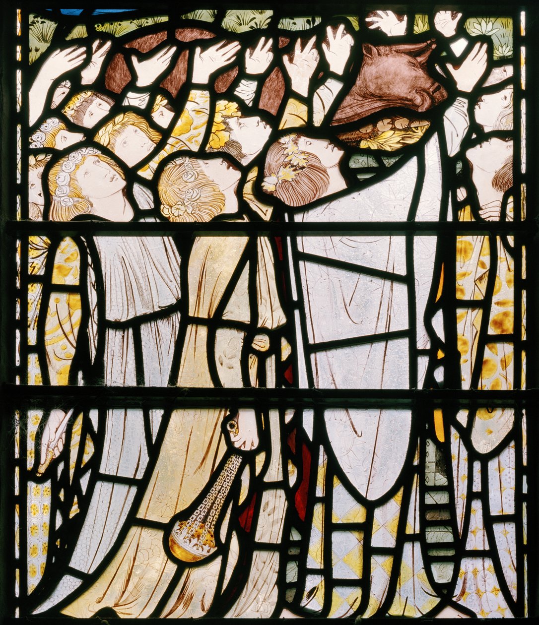 Elia e i Sacerdoti di Baal (dettaglio) da Edward Burne Jones