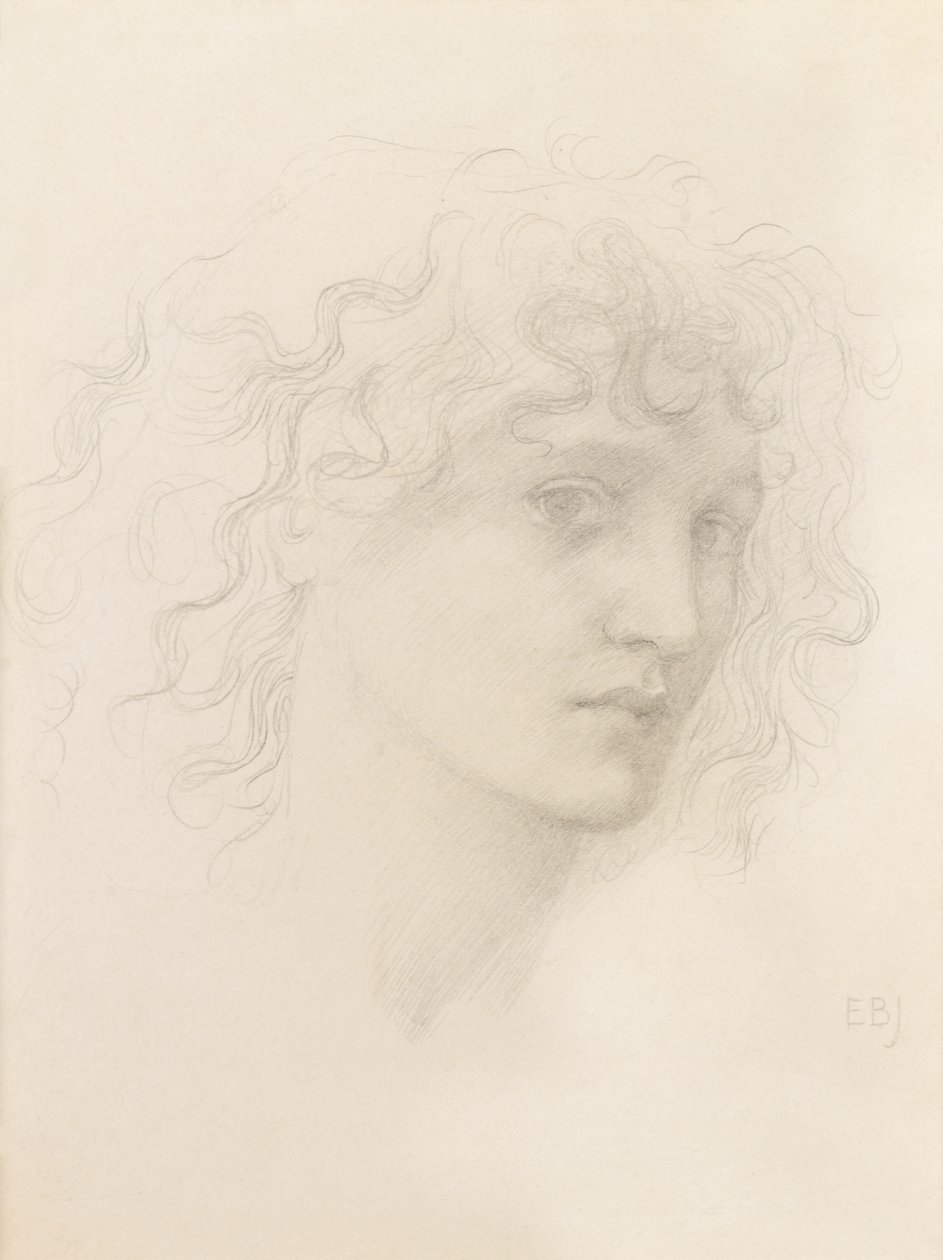 Testa di May Morris da Edward Burne Jones