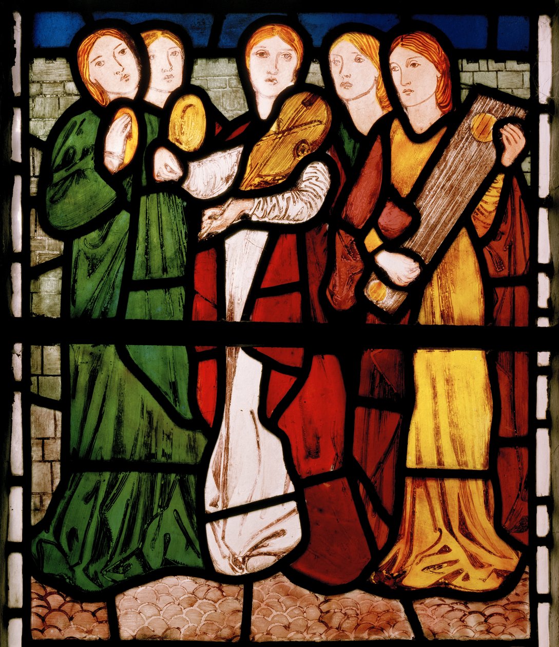 Fanciulle Musiciste, dal Cantico dei Cantici da Edward Burne Jones
