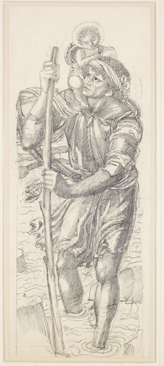 San Cristoforo e il Cristo Bambino da Edward Coley Burne Jones
