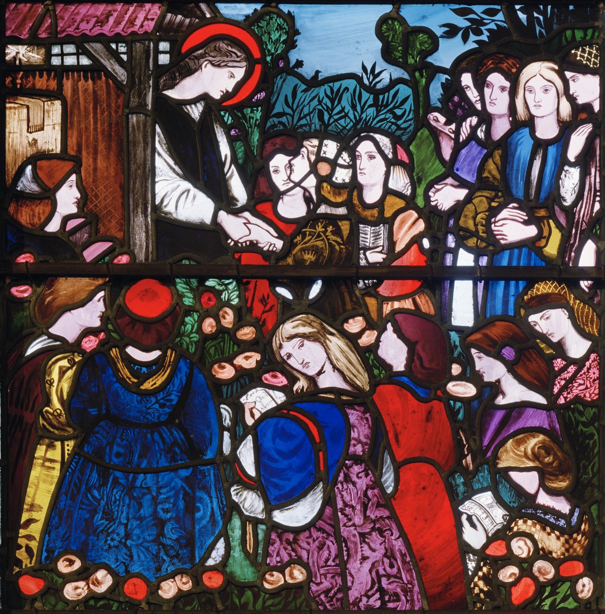 Santa Frideswide (dettaglio), 1859 da Edward Burne Jones