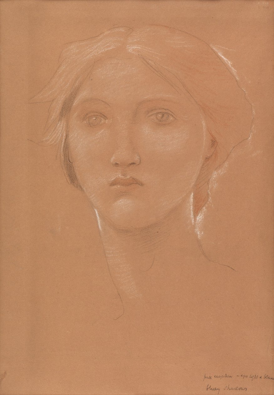 Studio della testa di Margaret Burne-Jones per 
