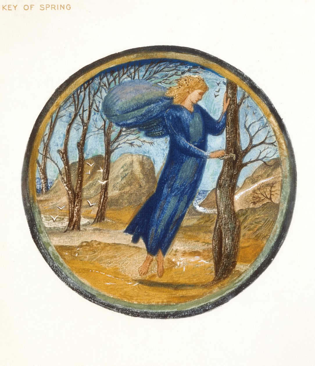 Il libro dei fiori: XI. Chiave della primavera, 1905 da Edward Burne Jones