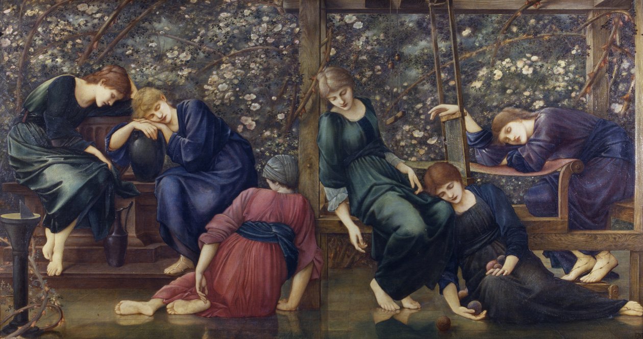 Il Cortile del Giardino, dalla serie Briar Rose, c.1894 da Edward Burne Jones