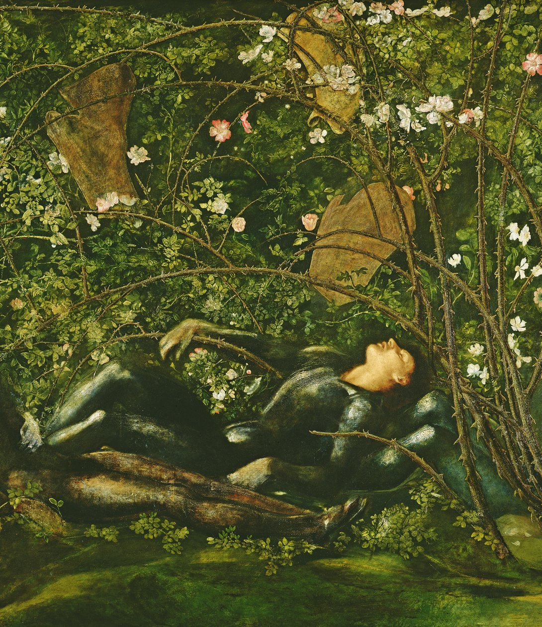 I cavalieri e la rosa spinosa, 1869 da Edward Burne Jones