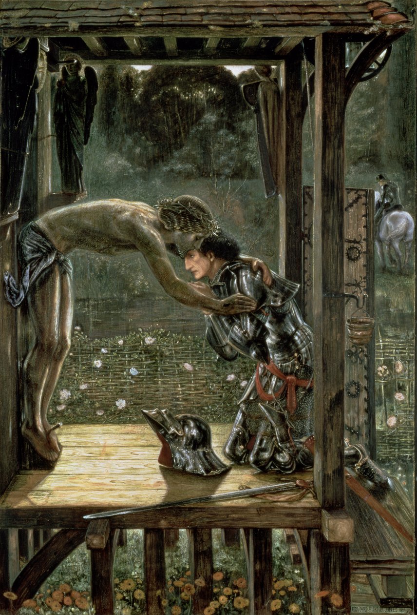 Il cavaliere misericordioso, 1863 da Edward Burne Jones
