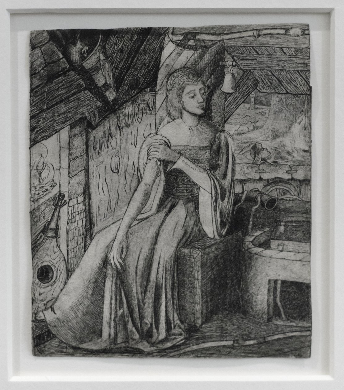 Soggetto non identificato, possibilmente la figlia di Cupido presso la sua fucina da Edward Coley Burne Jones