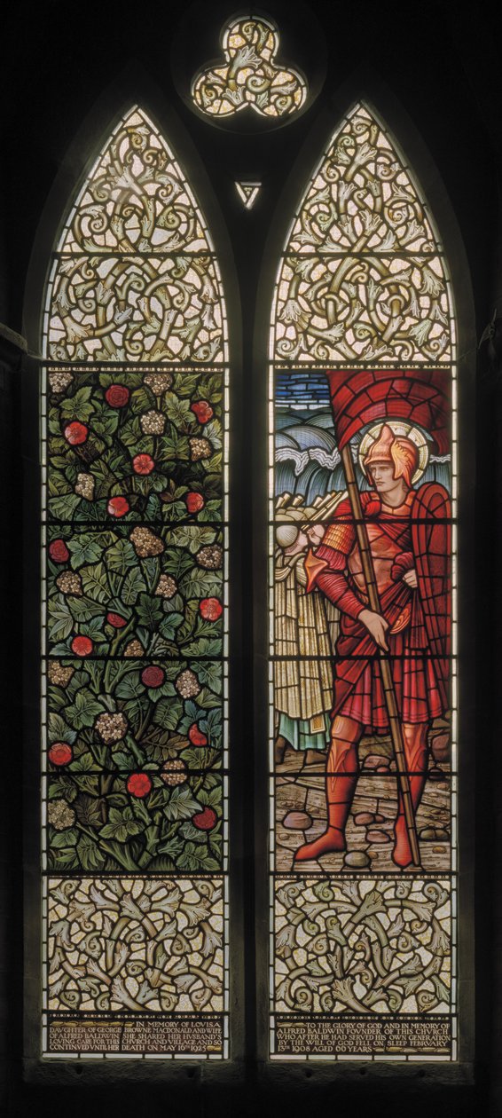 Fogliame e Giosuè da Edward Coley and Dearle Burne Jones