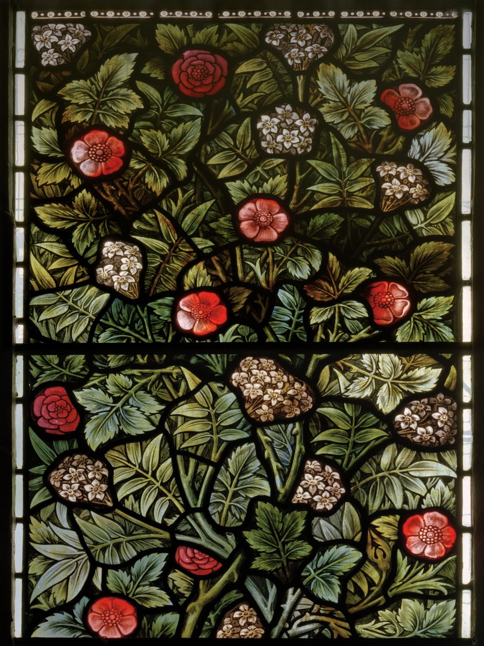 Fogliame (dettaglio) da Edward Coley and Dearle Burne Jones