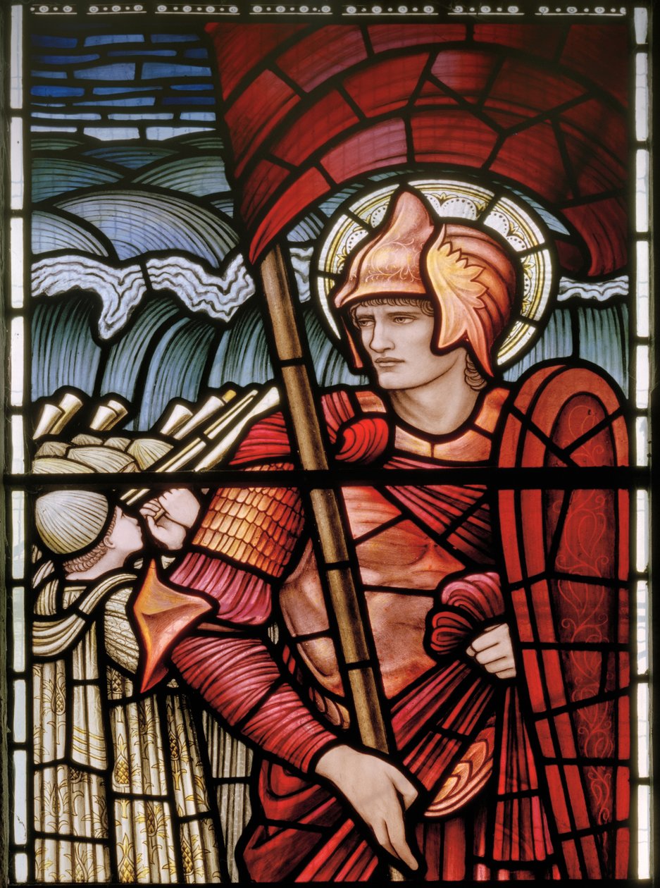 Giosuè (dettaglio) da Edward Coley and Dearle Burne Jones