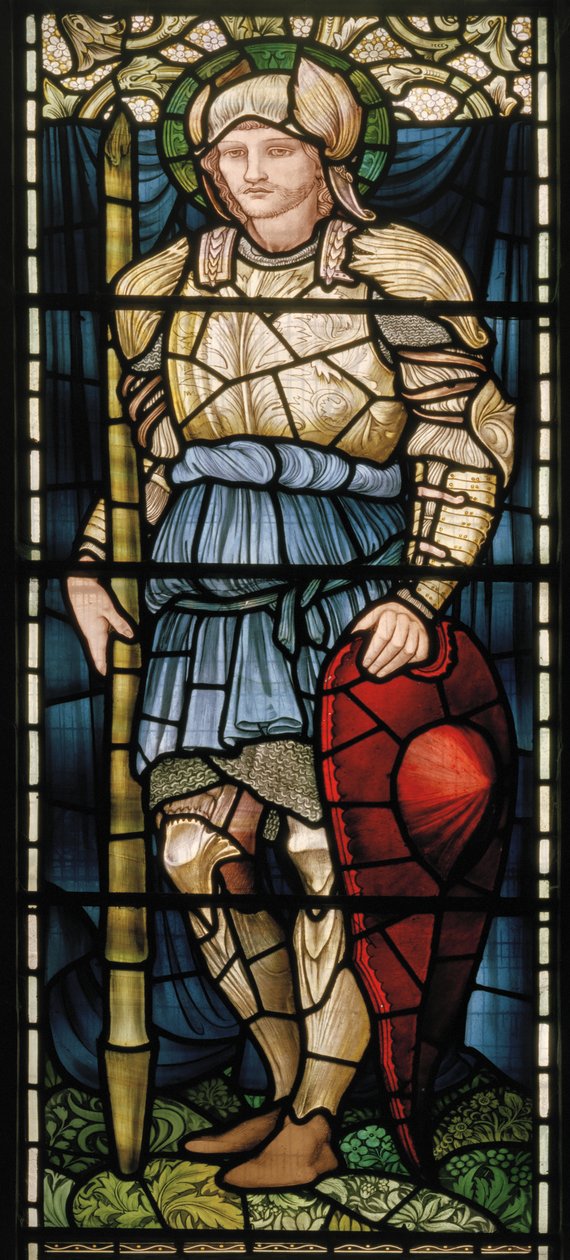Tutti i Santi, St George, Coraggio, 1902-1914 da Edward Coley and Dearle Burne Jones