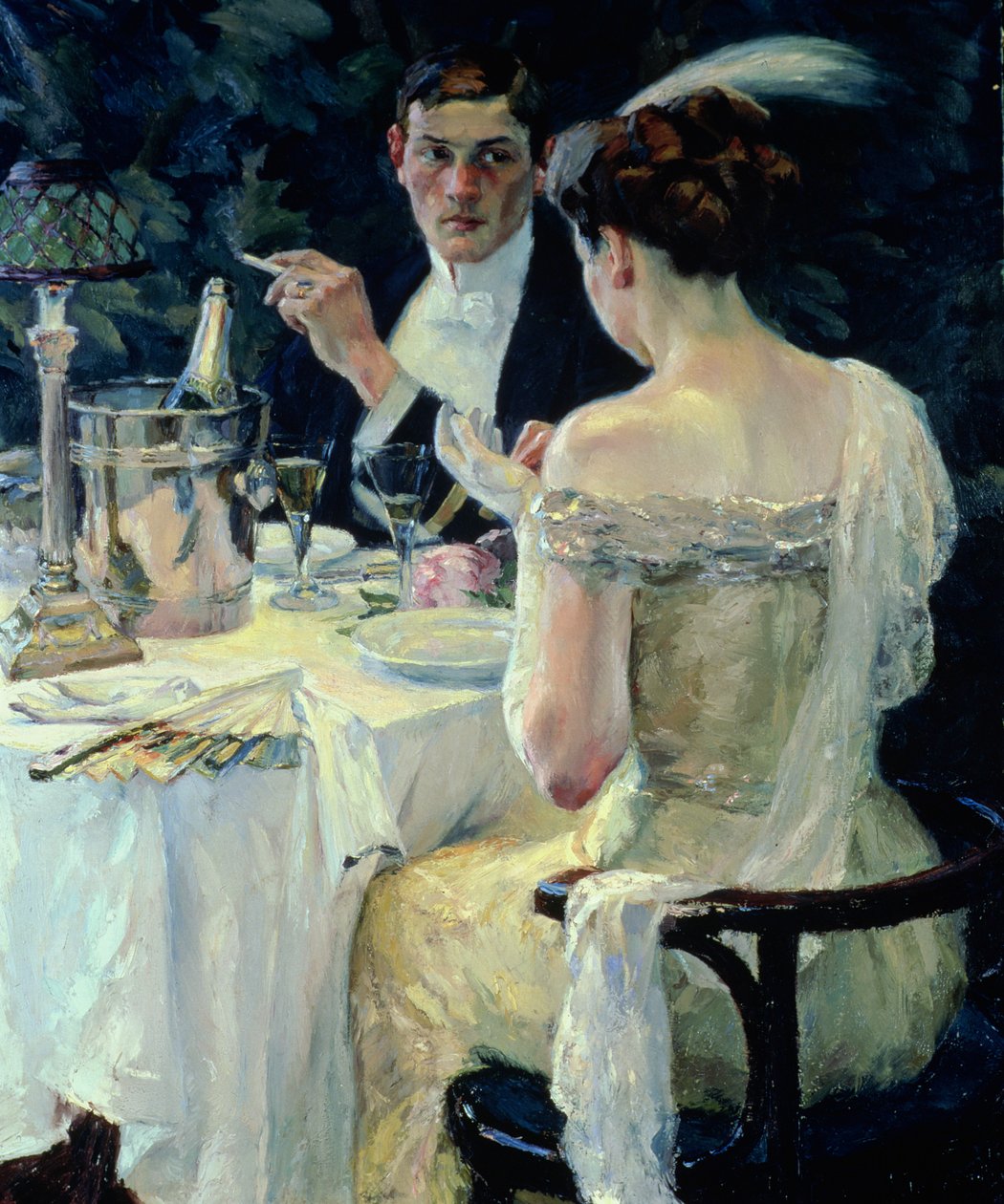 Addio (olio su tela) da Edward Cucuel