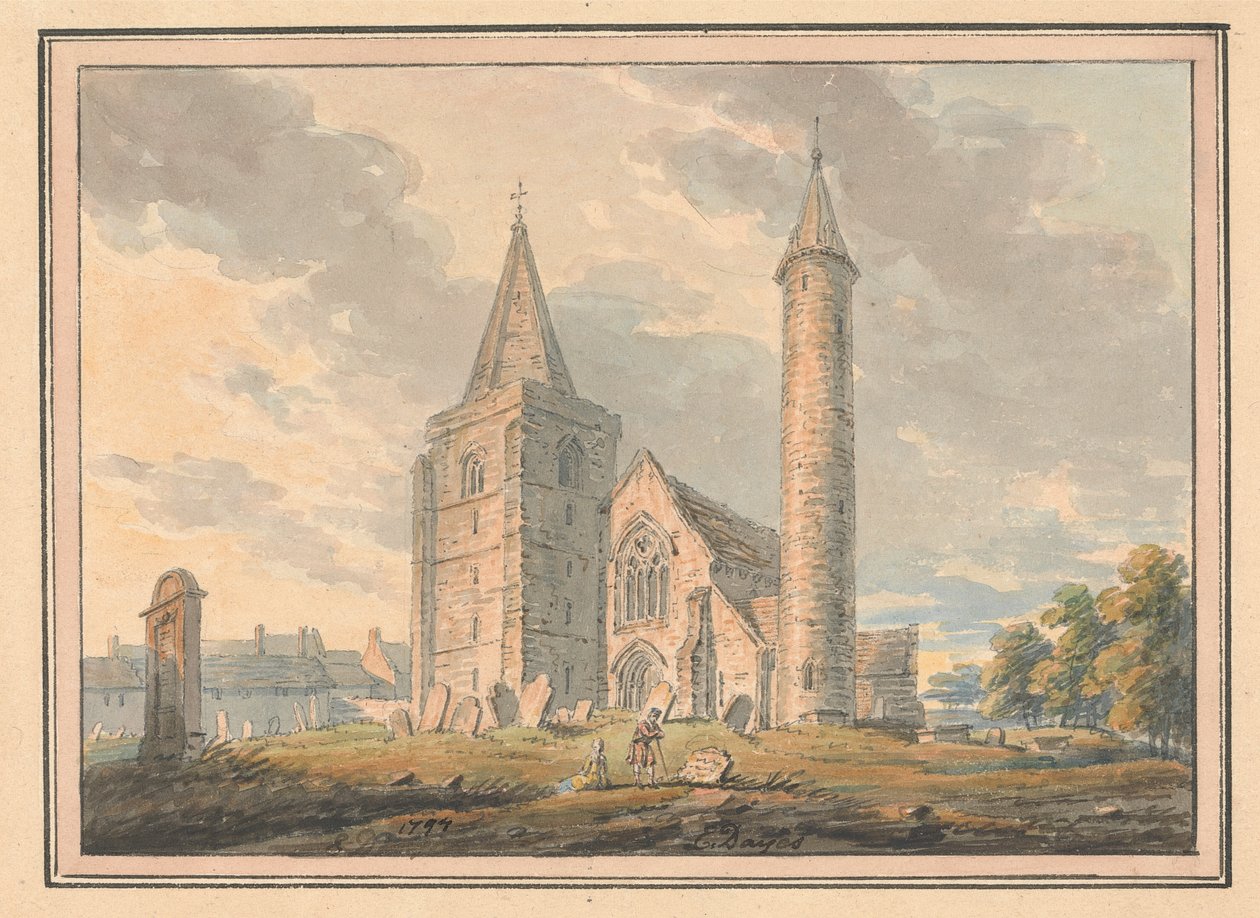 Cattedrale di Brechin e Torre Rotonda, Forfarshire, Scozia da Edward Dayes