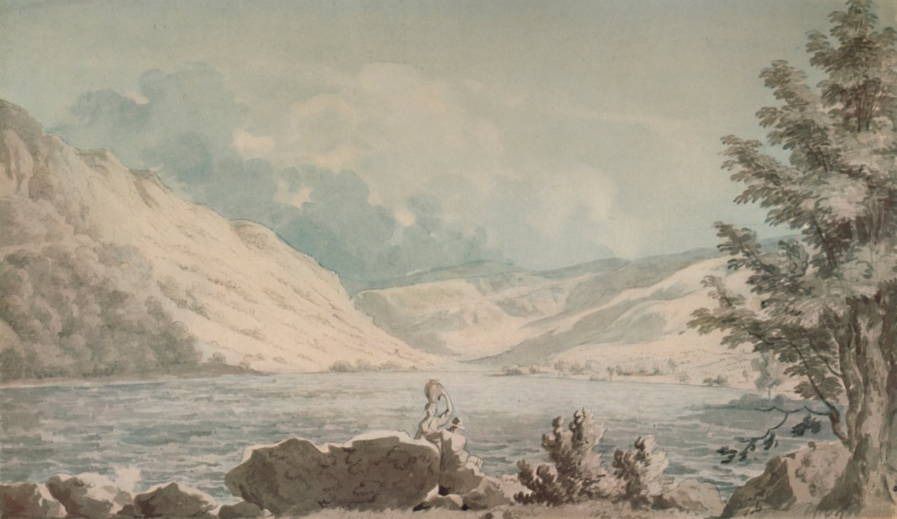 Hawes Water, Westmorland, c1790, 1935 da Edward Dayes
