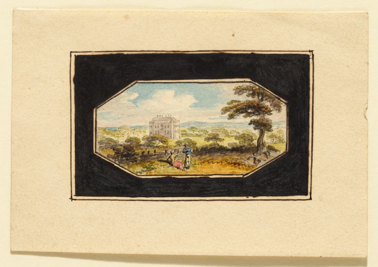 Haus in einer Landschaft da Edward Dayes