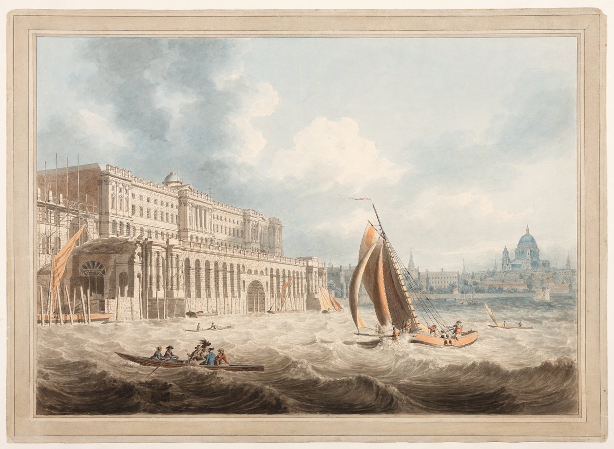 Somerset House dal Tamigi da Edward Dayes