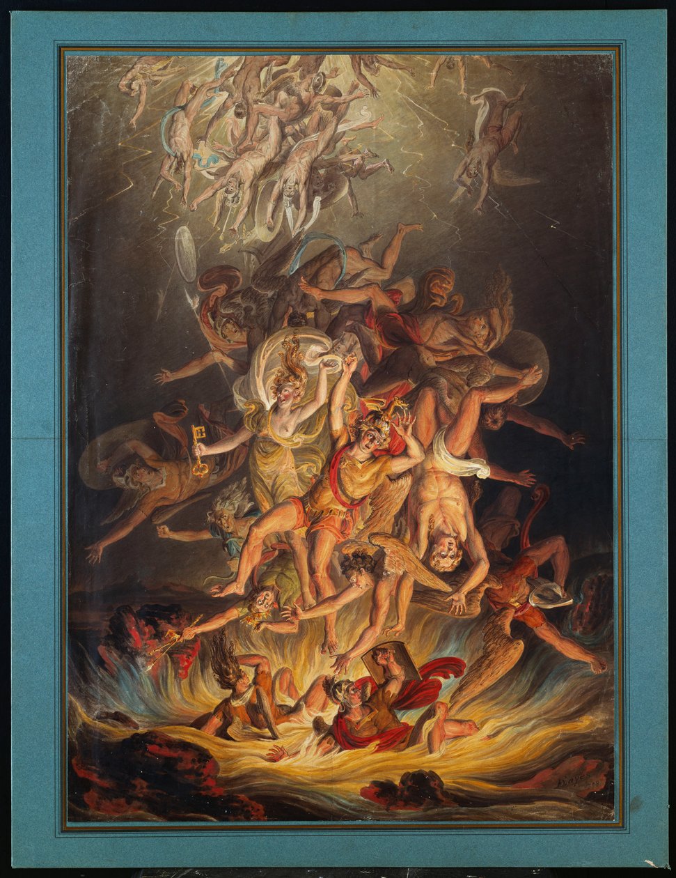 La caduta degli angeli, 1798 da Edward Dayes