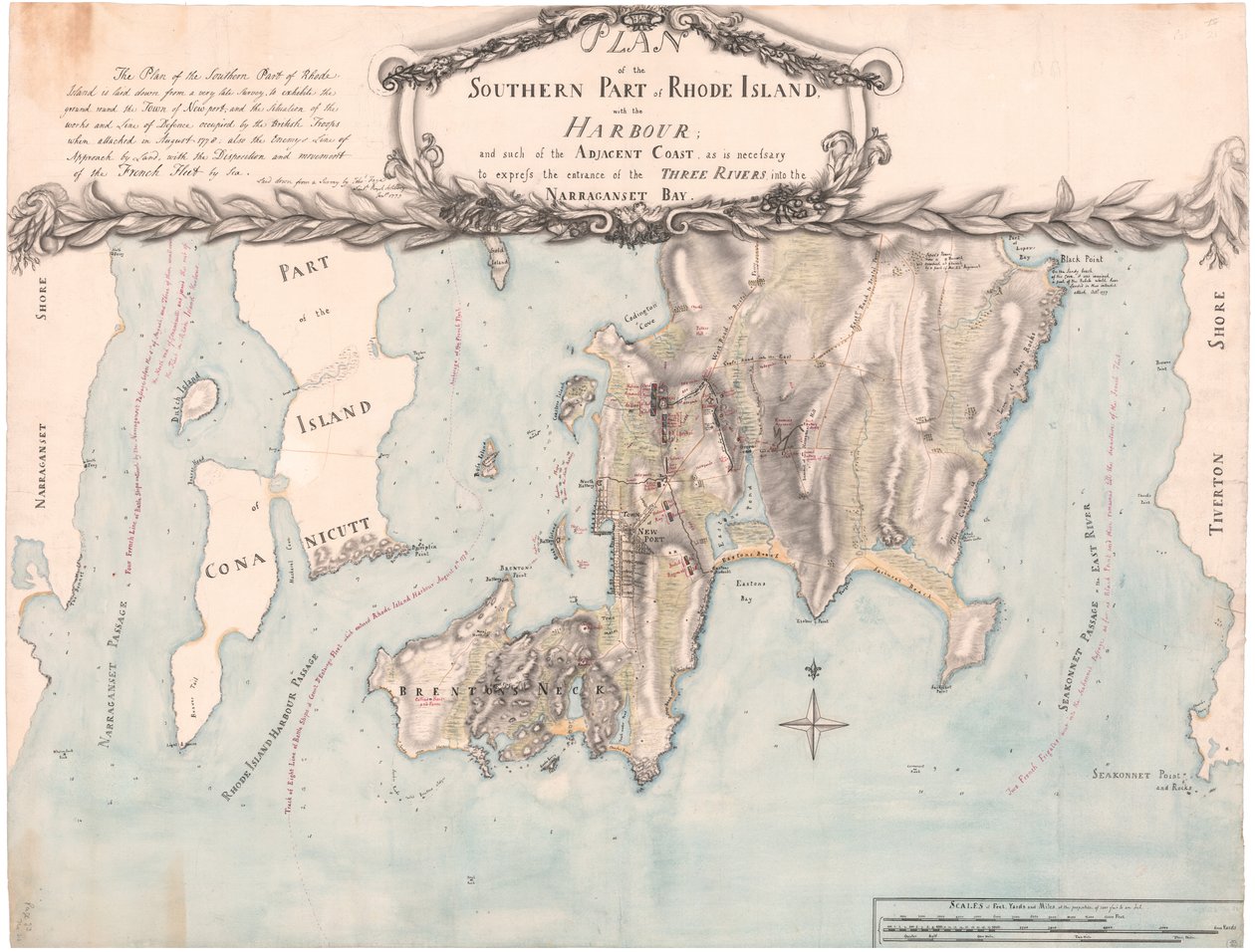 Piano del sud del Rhode Island di Fage da Edward Fage