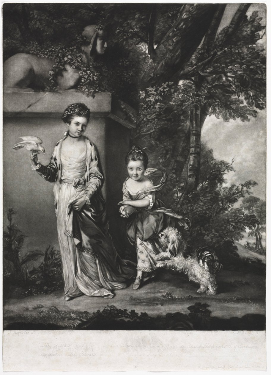 Le signore Amabel e Mary Jemima Yorke, ca. 1761 da Edward Fisher