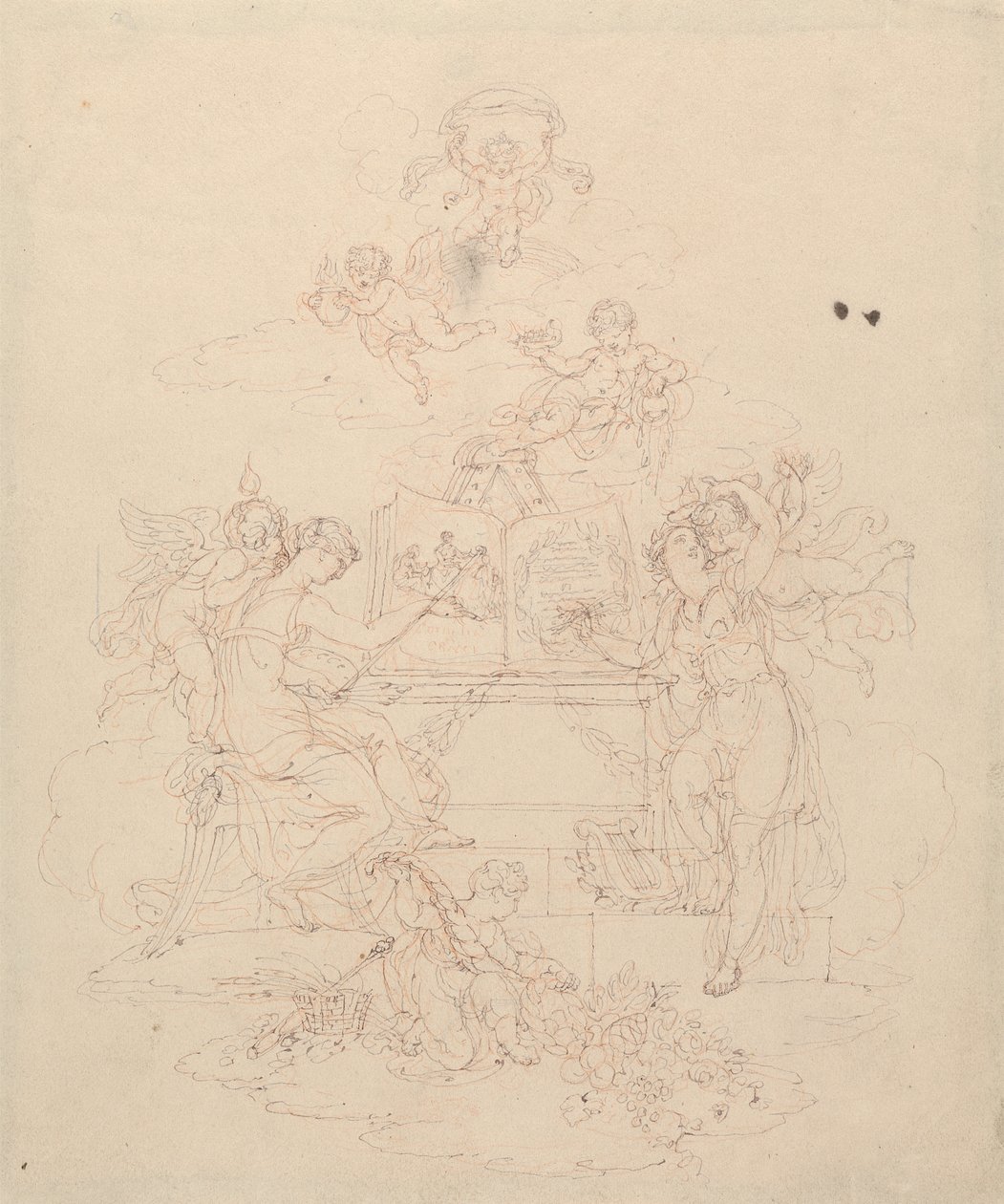 Allegoria della pittura e della letteratura da Edward Francis Burney