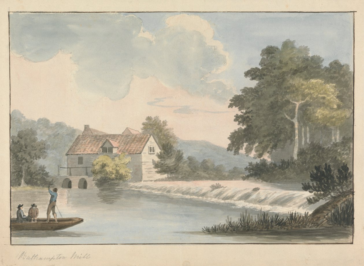 Mulino di Bathampton da Edward Francis Burney