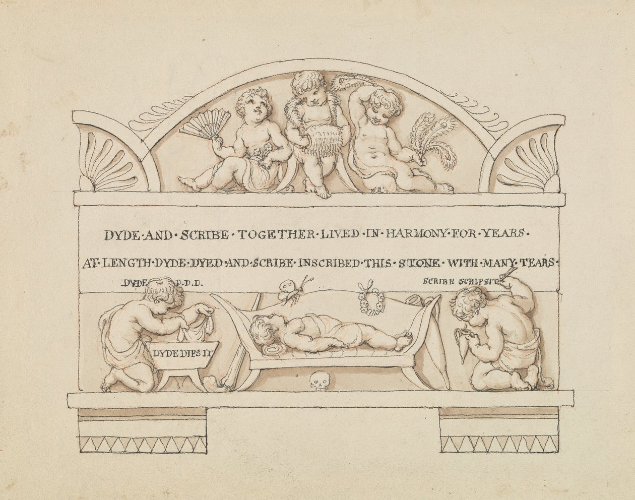 Progetto per il monumento a Dyde e Scribe da Edward Francis Burney