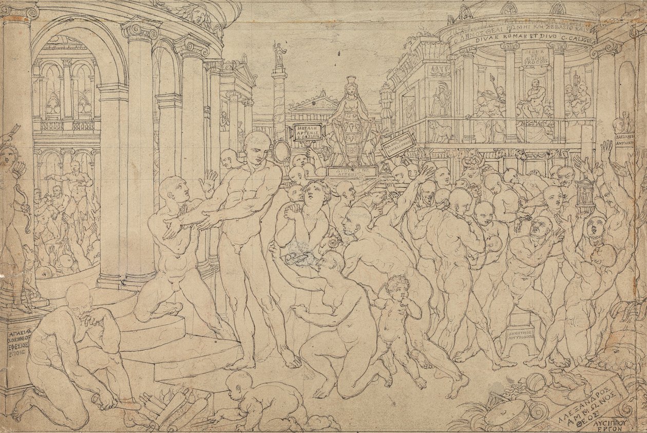 Studio per San Paolo a Efeso da Edward Francis Burney