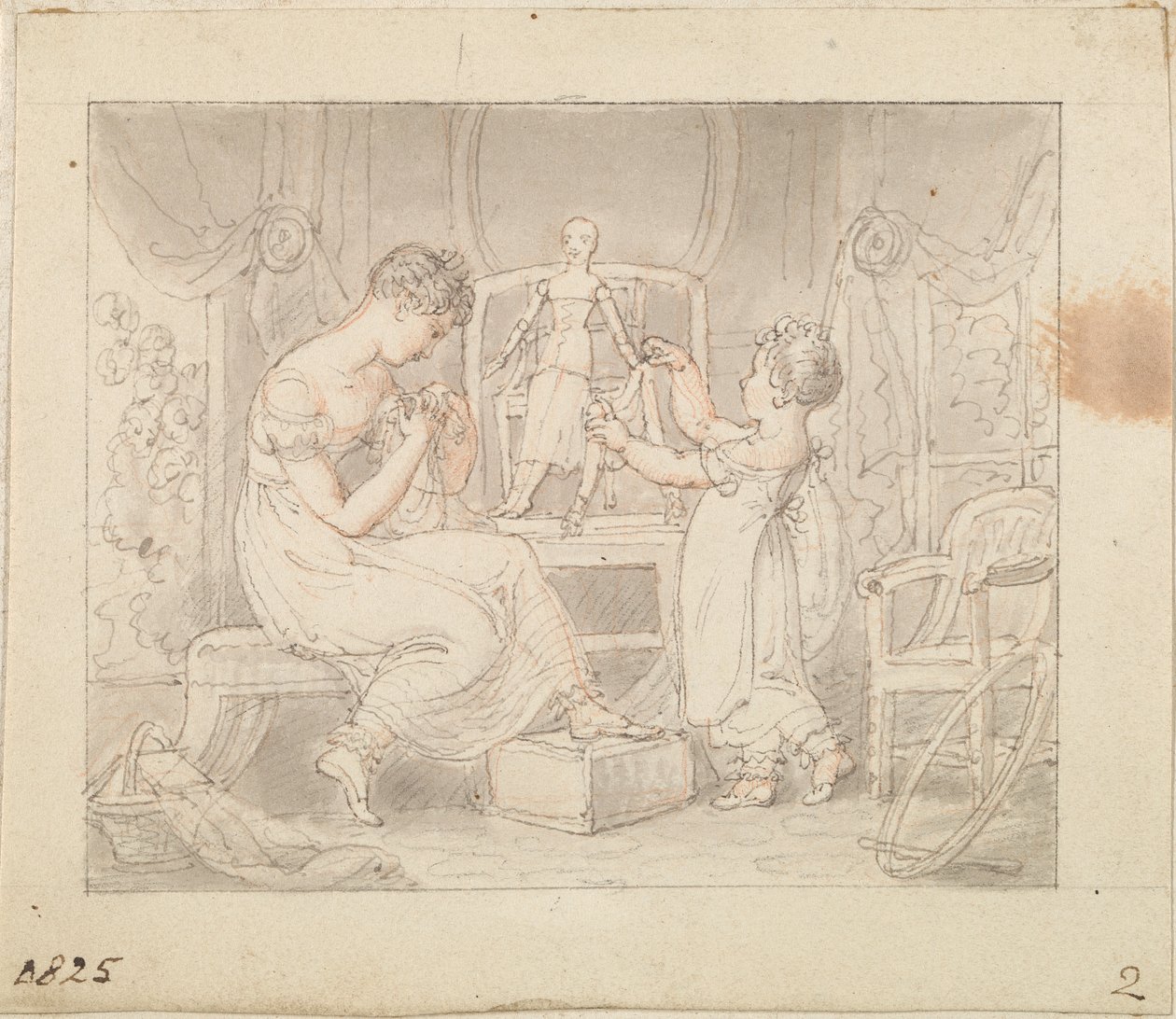 Illustrazione per La Nuova Bambola: Cucire Vestiti per la Bambola da Edward Francis Burney