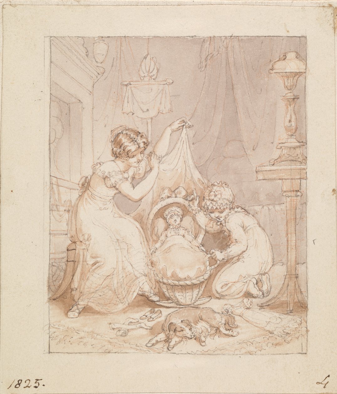 Illustrazione per La Nuova Bambola: Senza Titolo da Edward Francis Burney