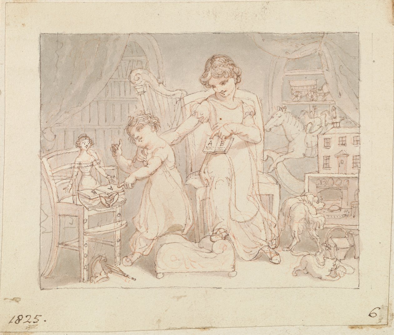 Illustrazione per La nuova bambola: senza titolo da Edward Francis Burney