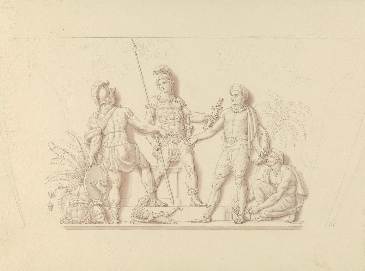 Distribuzione di armi agli indiani da Edward Francis Burney