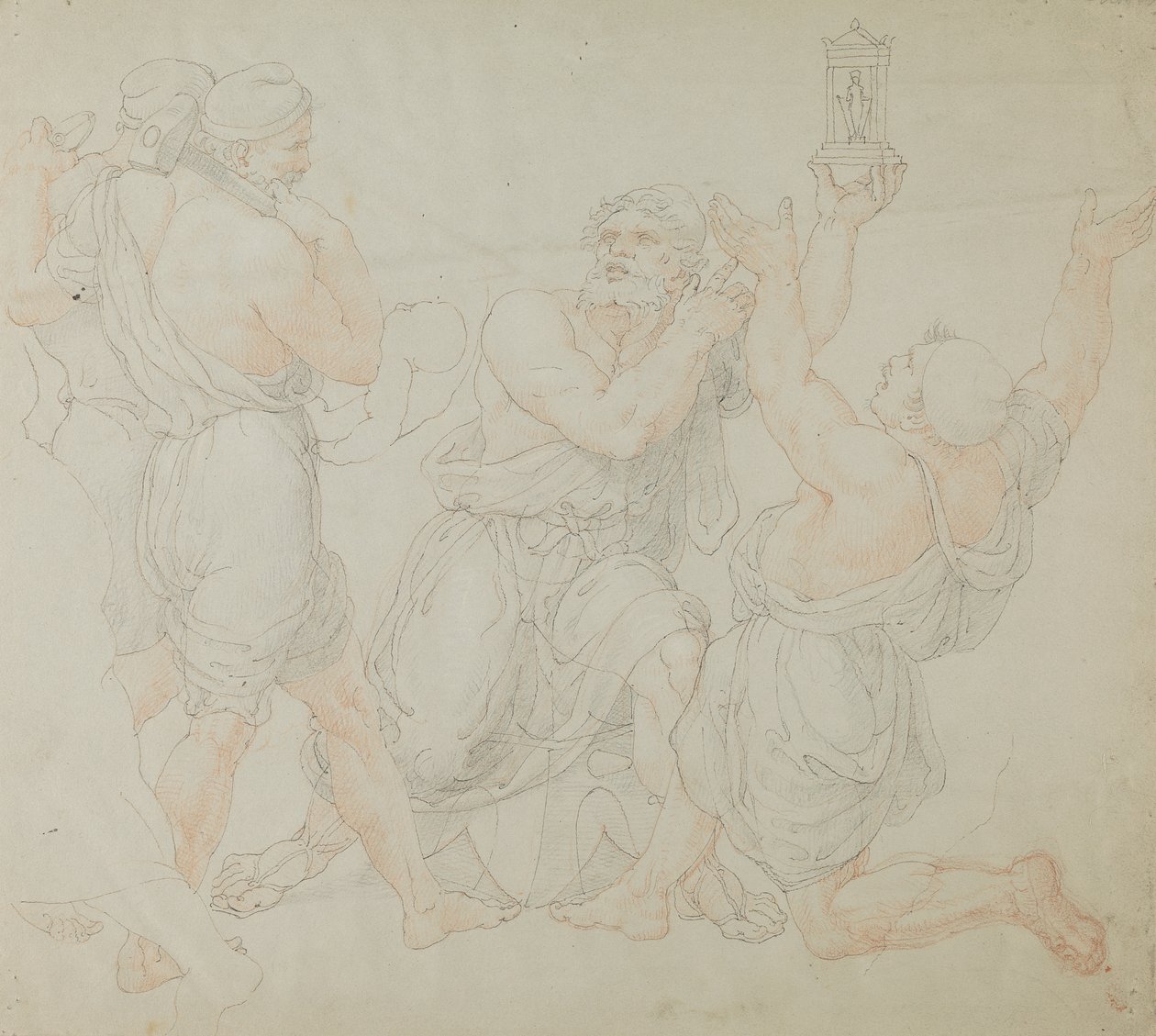 Studio per le figure di Demitrius e due operai da Edward Francis Burney