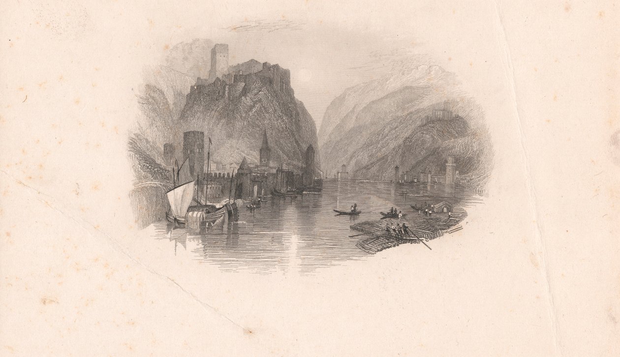 Il castello del Reno da Edward Francis Finden