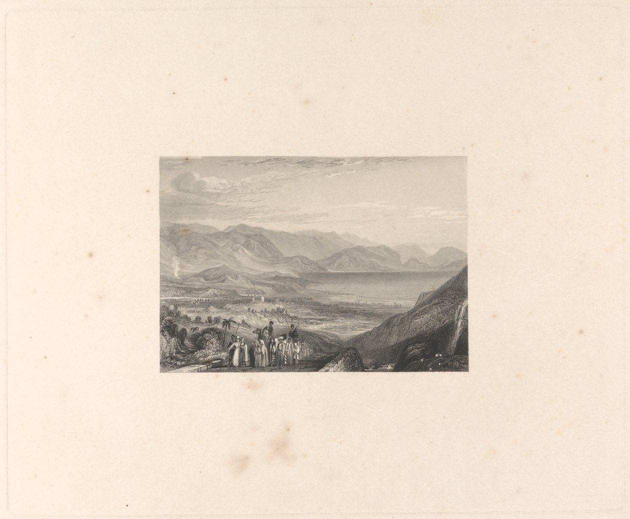 Il Mar Morto, Gerico e la Foce del Giordano da Edward Francis Finden