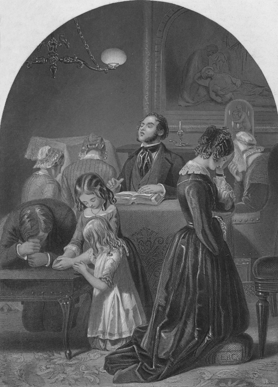 Culto familiare, c1870 da Edward Henry Corbould