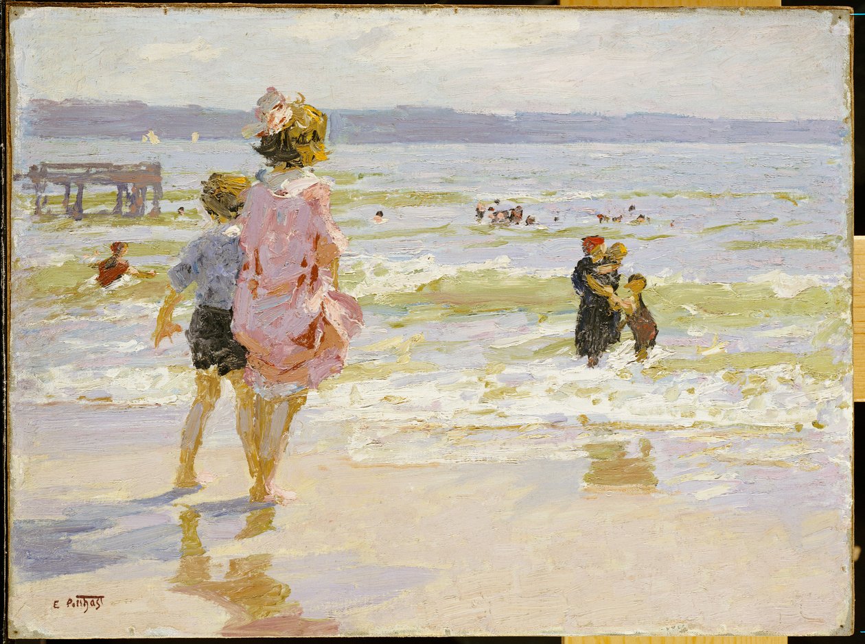Sulla spiaggia da Edward Henry Potthast