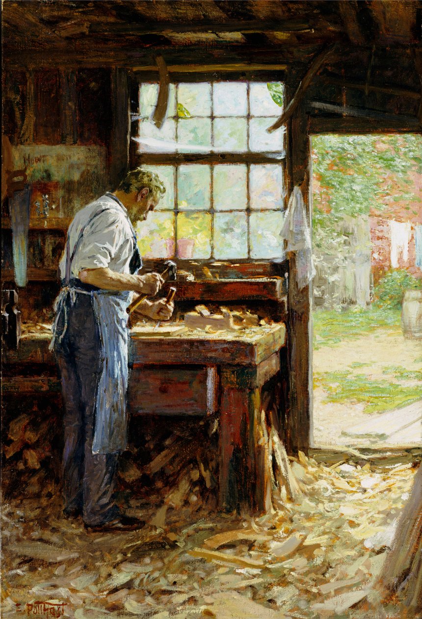Il carpentiere del villaggio, 1899 da Edward Henry Potthast