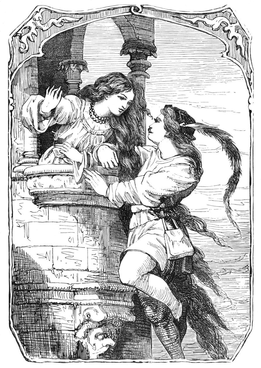 Raperonzolo, 1901 da Edward Henry Wehnert