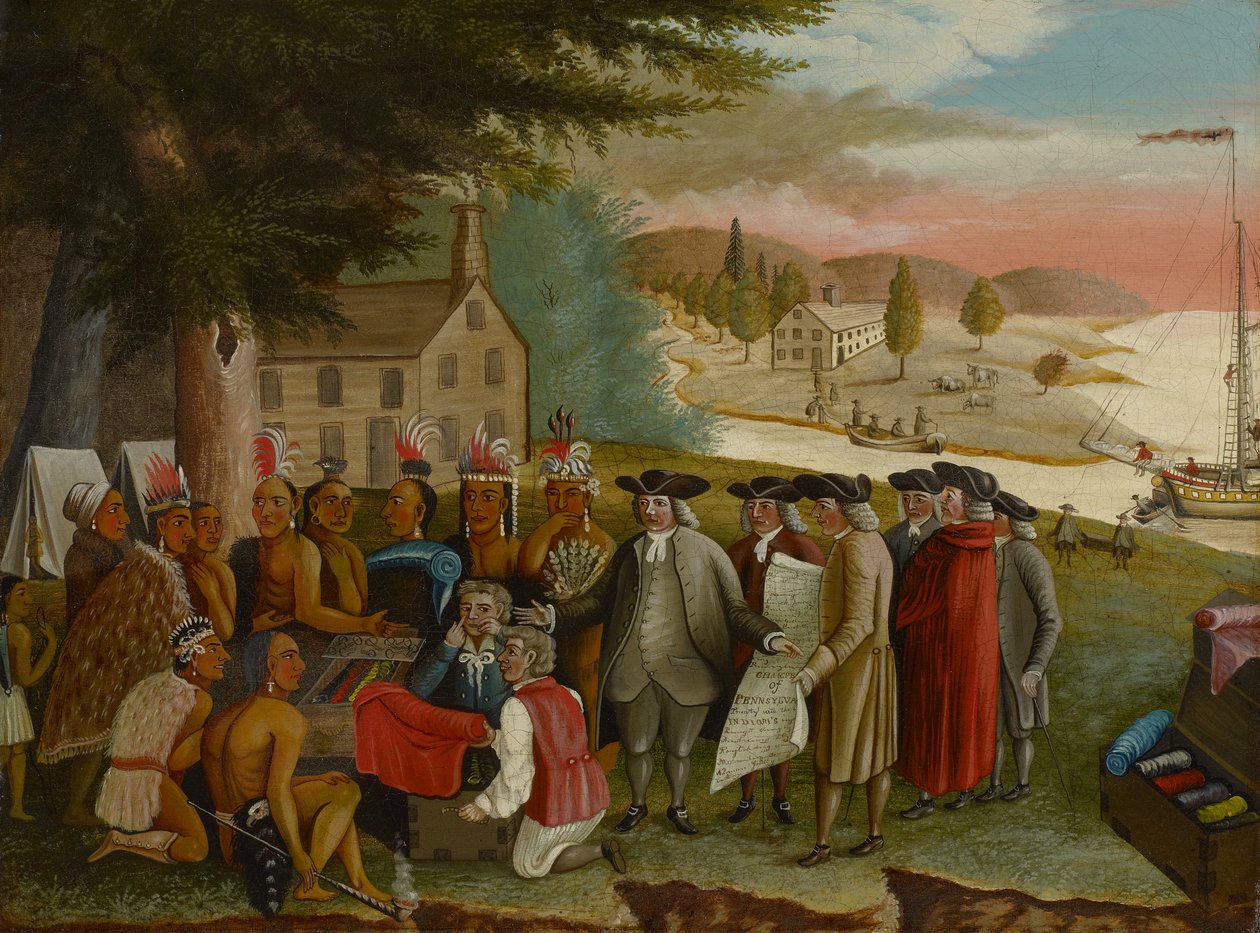 Il trattato di Penn con gli indiani, c.1830-40 da Edward Hicks
