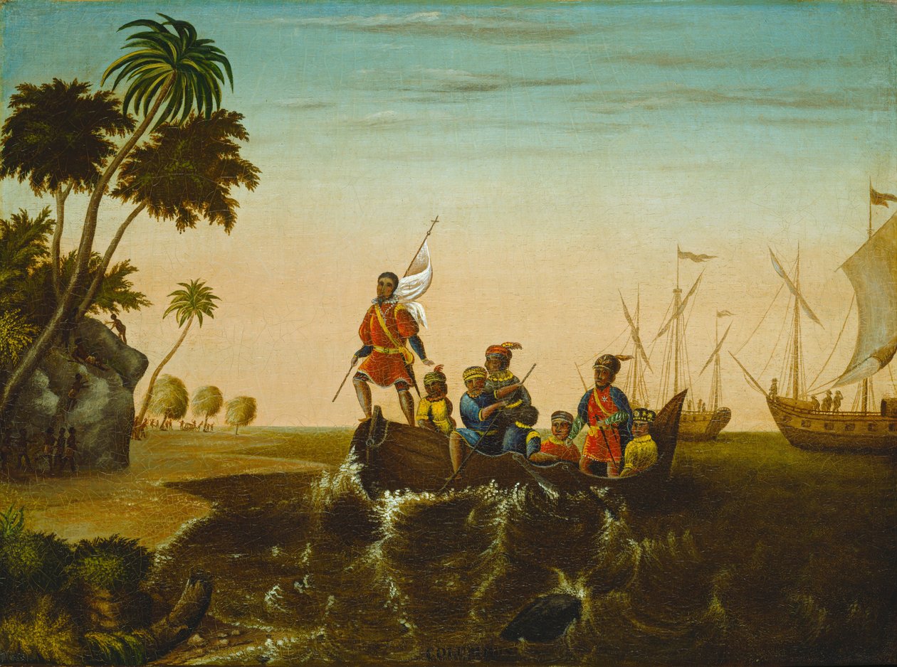 Lo sbarco di Colombo da Edward Hicks