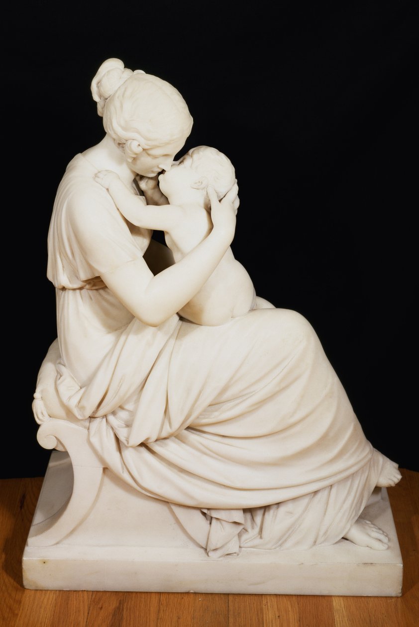 Madre e Bambino (marmo) da Edward Hodges Baily